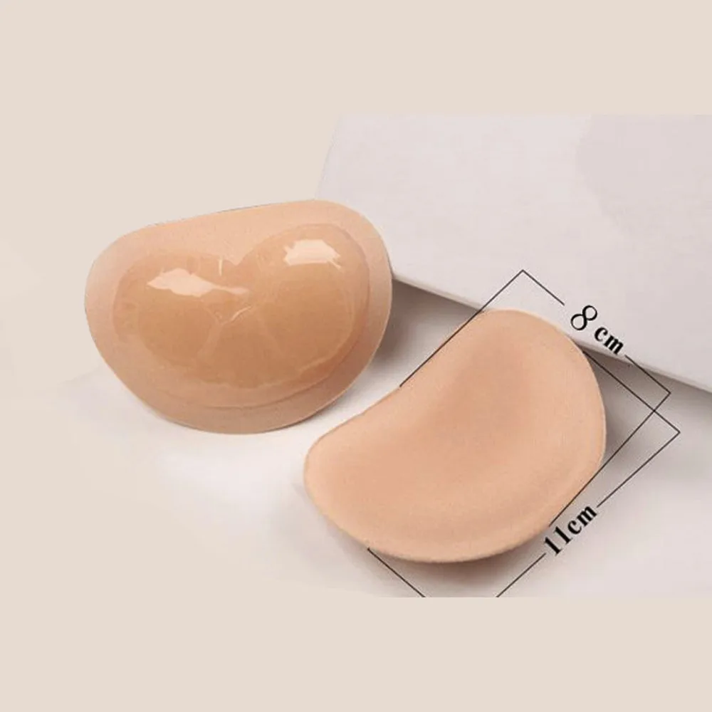 1Pair Invisible Heart Padding Magic Bra Insert Pads Push Up Silicone Bra Adhesive Breast Enhancer For Women Sex Bra f2