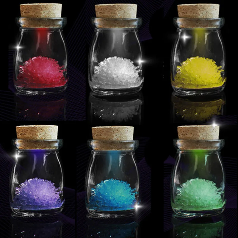 Novelty DIY wishing crystal bottle Jars With Cork Stopper Mini