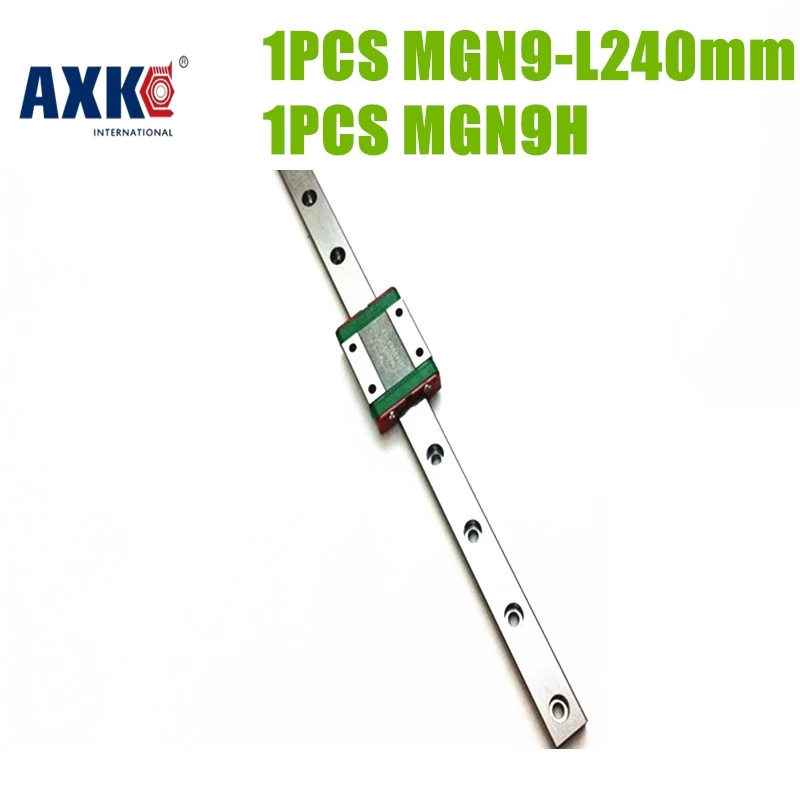 

AXK China linear rail MGN9 L240mm+ linear guide block MGN9H