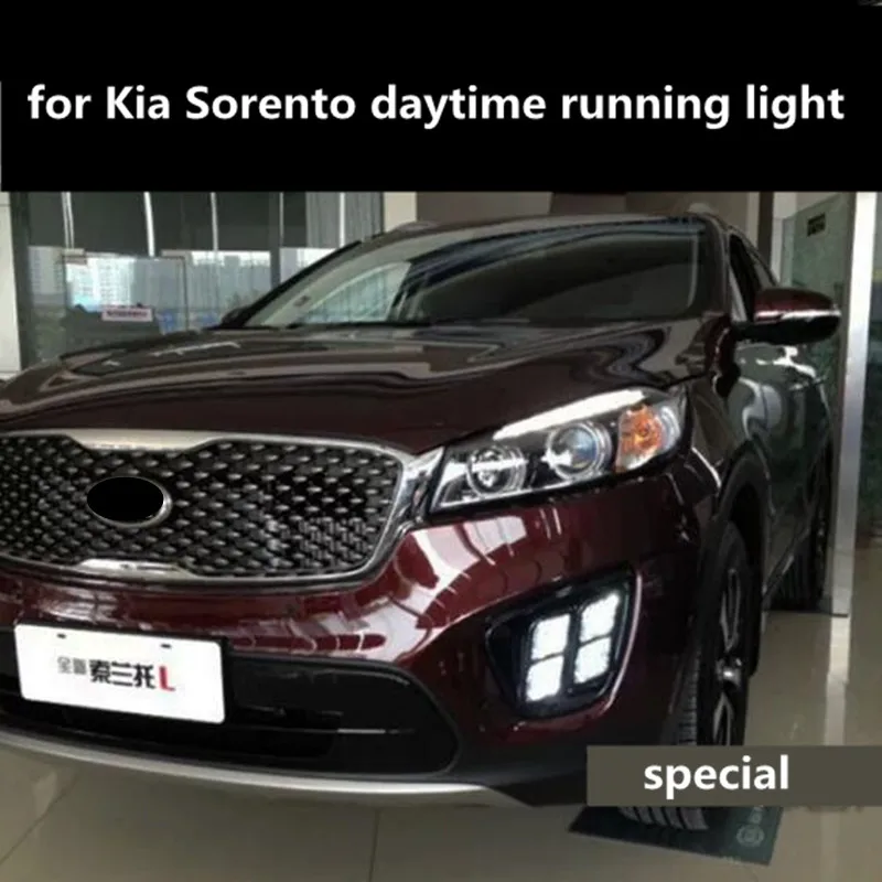 

Day Light LED DRL for Kia Sorento daytime running light fog Light Accessories front lamp 2015-2016