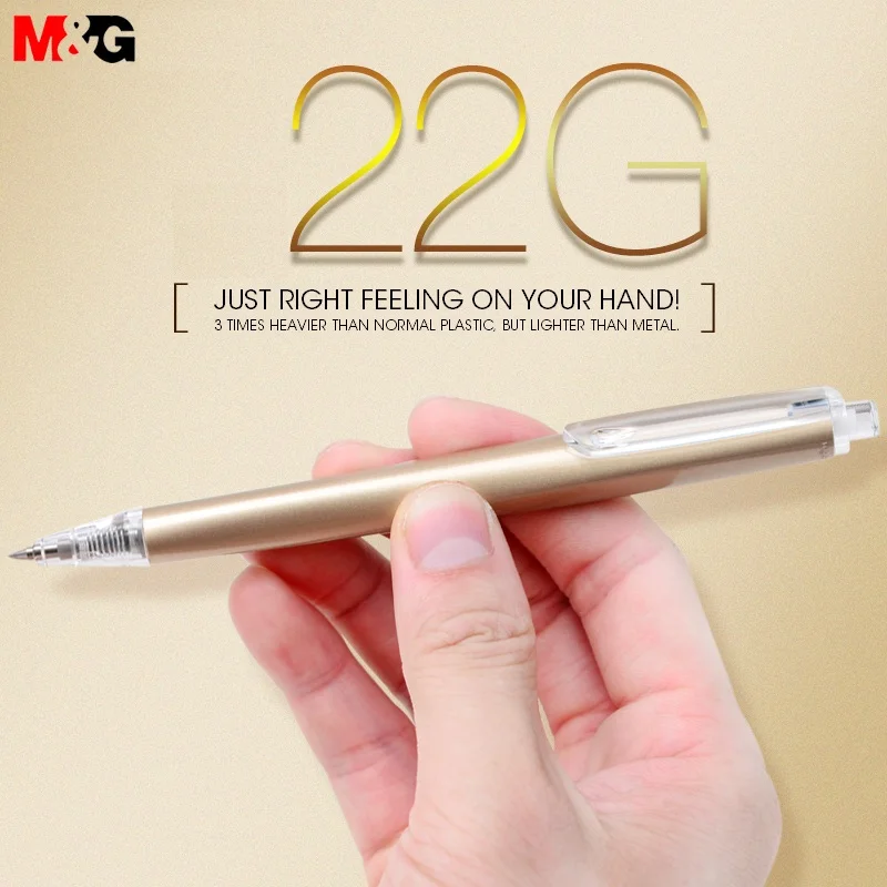 

M&G Retractable Gel Pens,0.5mm,Black/Blue/Red,Gel Roller Ball Pen,office & school supplies,pens for school,,stationary