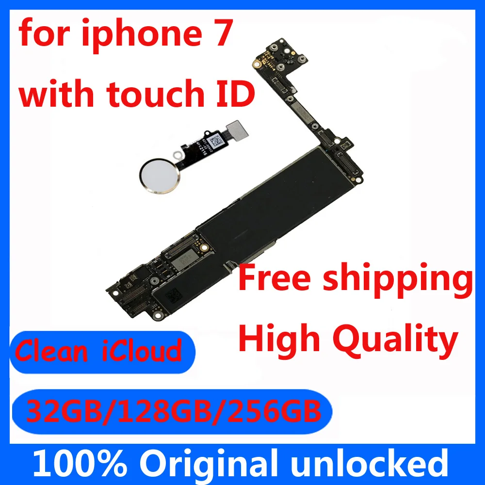 Материнская плата для iphone 7 32 ГБ 128 256 100% оригинальная разблокированная
