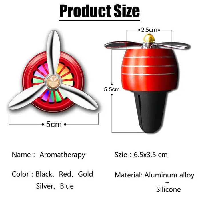 Автомобильный освежитель воздуха, светодиодный, мини Кондиционер, Вентиляционный Выход, духи, зажим, свежий ароматерапия, ароматизатор, сплав, авто хорошие аксессуары