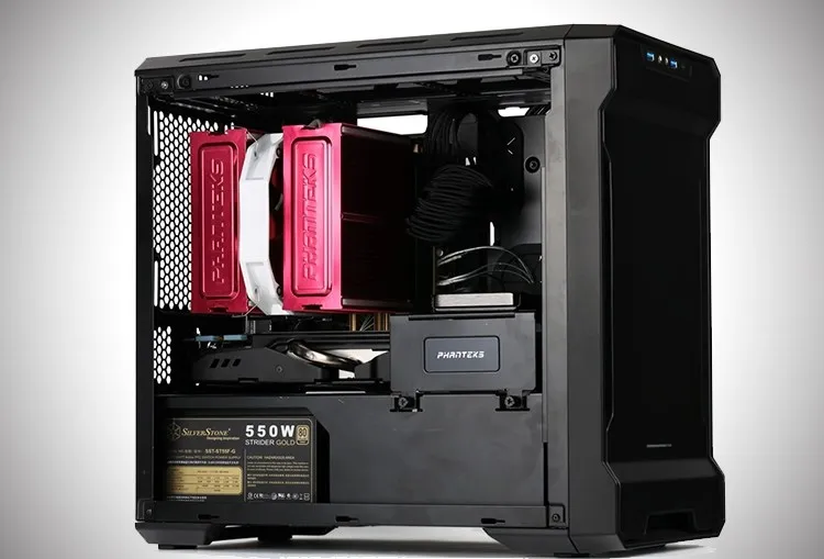 PHANTEKS 215PC Mini ITX чехол для компьютера(поддержка ITX материнская плата/280 водяное охлаждение/длинная графика