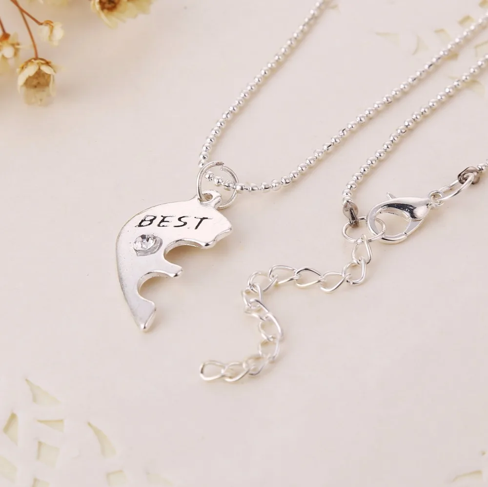 2019 модное металлическое ожерелье best friends сердце BFF разделенное лучший друг
