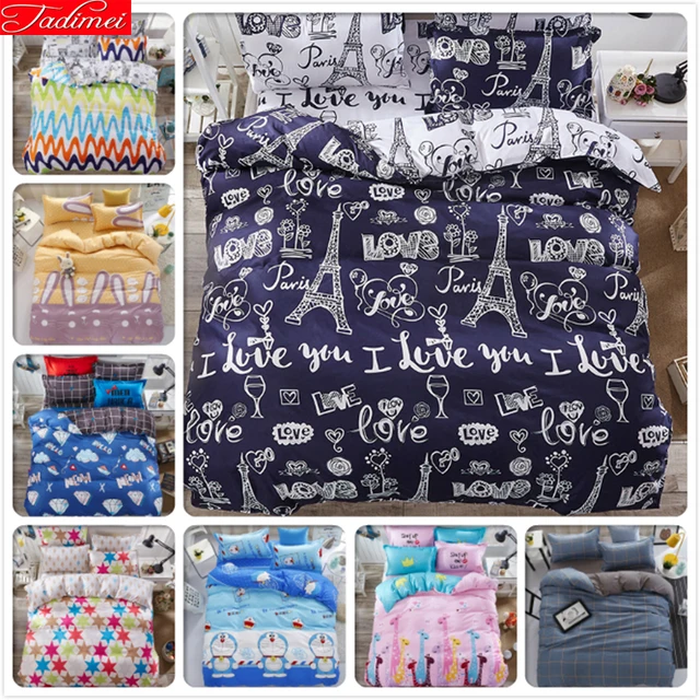 Good Deal Creative Scrawl Pattern Blue White Duvet Cover 3/4 pcs pieces Bedding Set Adult Kids Child Bed Linen Single Twin Queen King Size Good Deal Creative Scrawl Pattern Blue White Duvet Cover 3/4 pcs pieces Bedding Set Adult Kids Child Bed Linen Single Twin Queen King Size