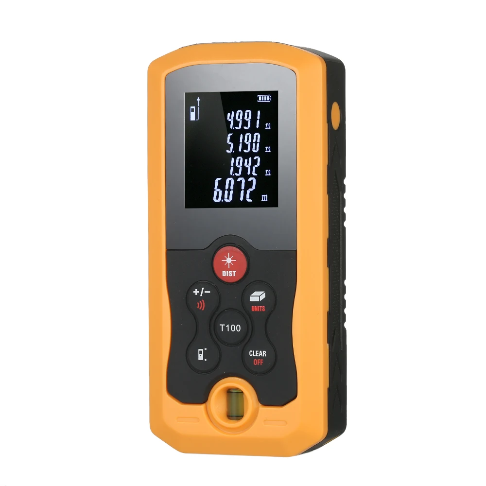 

100m Hand-held laser rangefinder Mini construction tools Digital Laser Distance Meter laser tape measure 10 Groups Data Storage