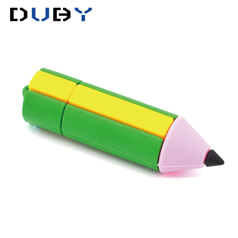 Lovely colorful Pencile Pen USB 2.0 Flash Drive Pen Drive 128MB 4GB