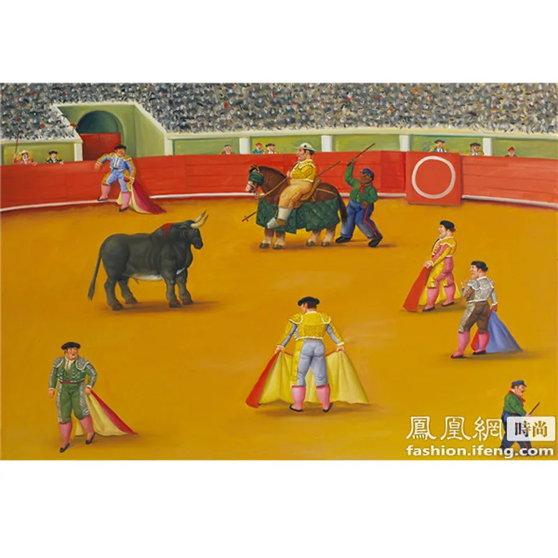 มือทาสีสู้วัวกระทิงศิลปะสมัยใหม่ที่มีคุณภาพสูง