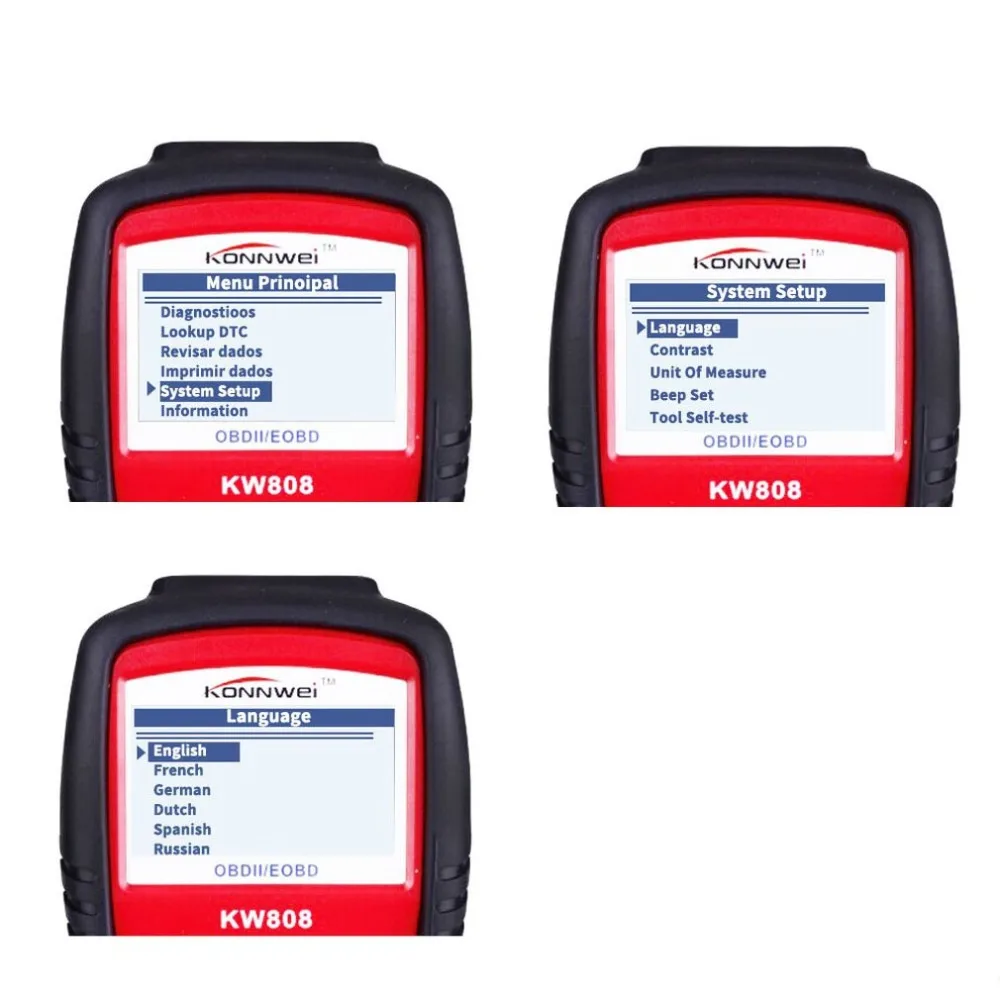 Kw808 неисправностей АВТОМОБИЛЯ ДИАГНОСТИКИ детектор сканер 12V 2,8 Inch Экран Диагностика автомобиля