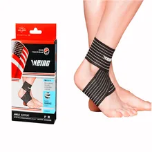 Лодыжки защиты растяжение футбол тонкий эластичный бинт Муай Тай Исправлена Охранник Лодыжки Упражнение обувь для мужчин и женщин лодыжки защитник