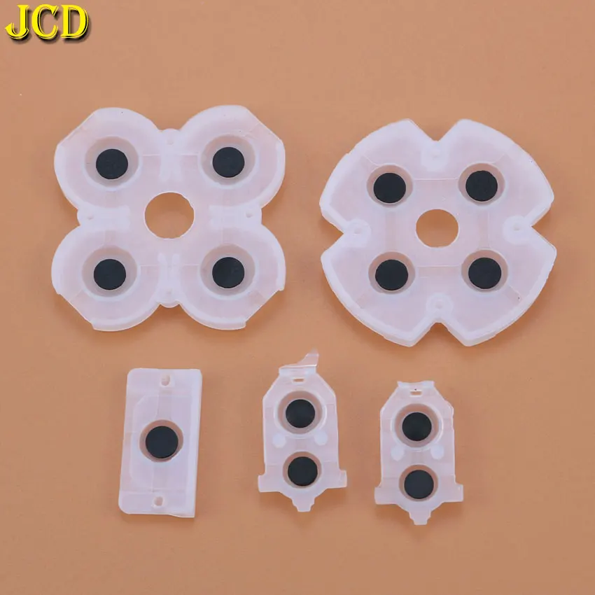 

JCD 1Pair=5PCS For Sony Playstation 4 PS4 Controller Handle Conductive Silicone Rubber Pads for Dualshock 4 JDS-030 D Pad Button