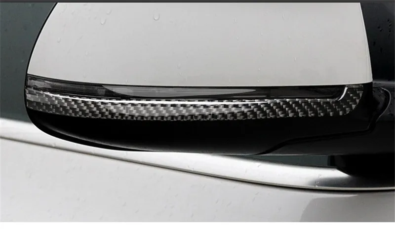 Для BMW X5 F15 X6 F16 X3 F25 X4 F26 углеродного волокна Зеркало заднего вида анти-три полосы стайлинга автомобилей анти-наклейки против столкновения аксессуары