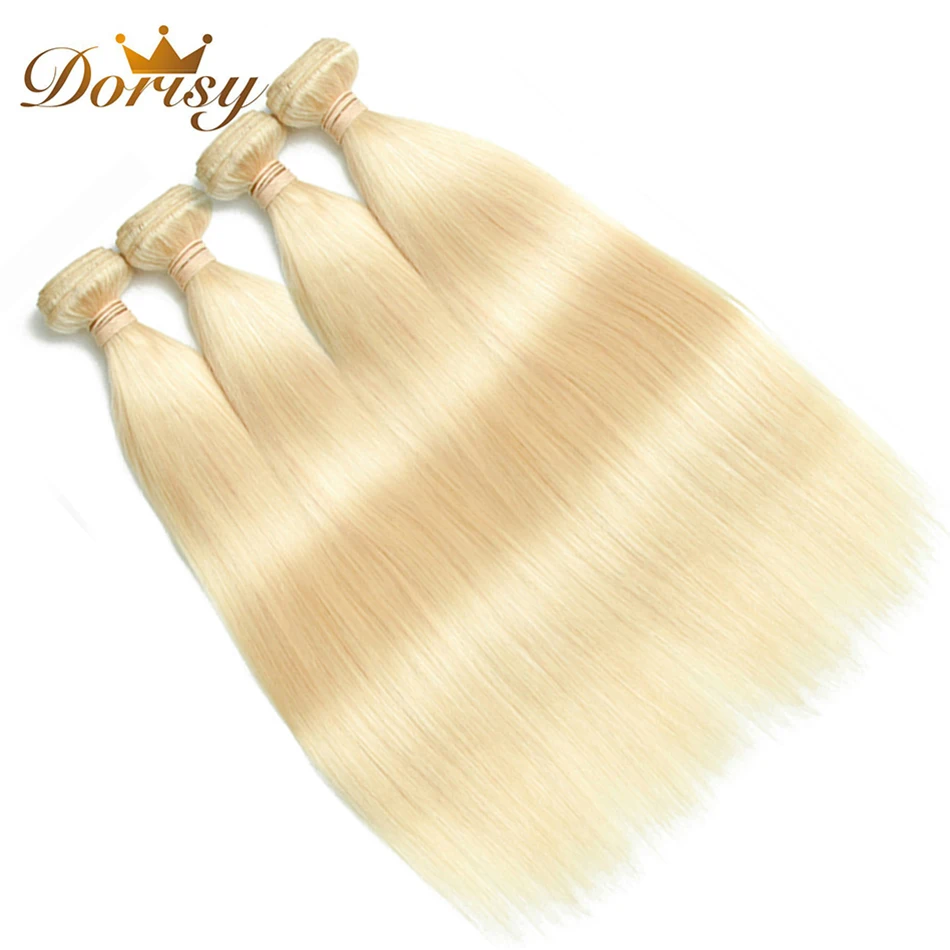 Dorisy Hair 4 Pcs 10-24 Inch Bundles Malaysian Straight 613 Blonde 100% Human Hair Weave Bundles Remy Hair Extension No Smell Dorisy Hair 4 Pcs 10-24 Inch Bundles Malaysian Straight 613 Blonde 100% Human Hair Weave Bundles Remy Hair Extension No Smell