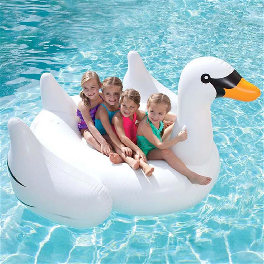 

Pool Inflatable Buoy Giant Swimming Ring Inflatable Swan Pool Float Pool Adults Swim Buoy Lifebuoy Holiday Party Toy Swim Circle