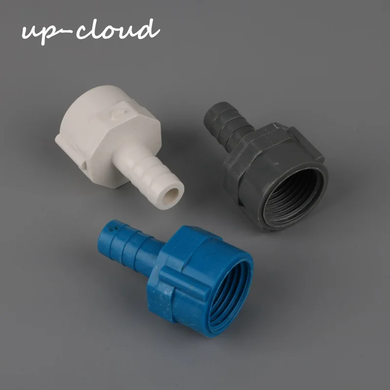 

5pcs 1/2" female thread to 10mm PVC straight connector hard tube plastic joint garden irrigation hose connector pipe adapter