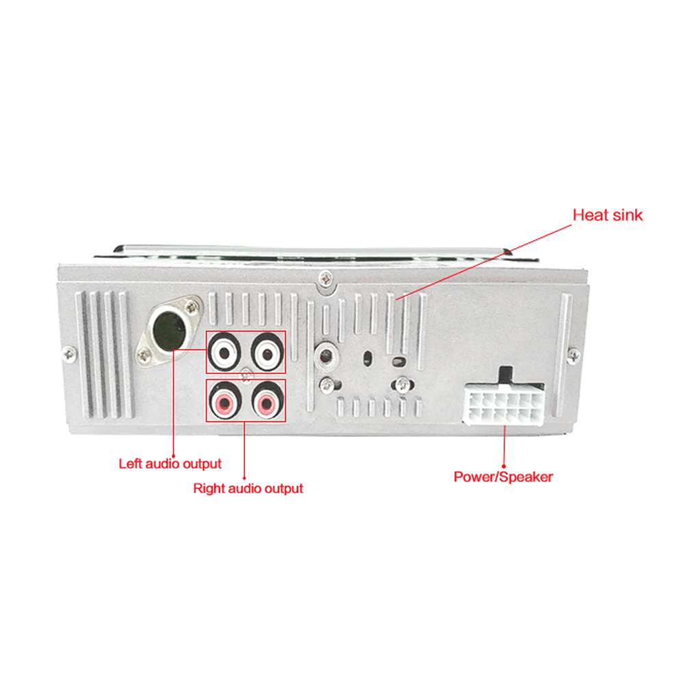 Viecar Car Radio Stereo Player Digital Bluetooth Car MP3 Player 60Wx4 FM Radio Stereo Audio Music USB/SD with In Dash AUX Input