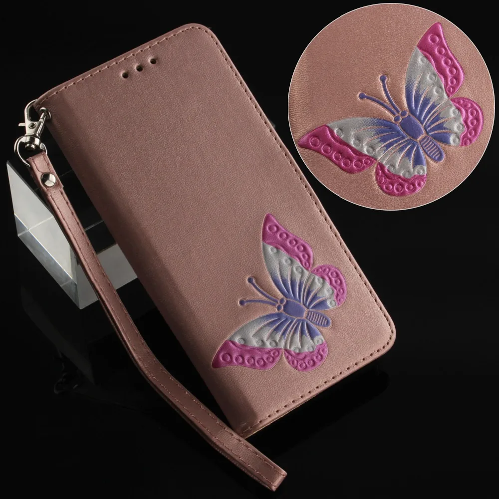

1pcs/lot Free Shipping Butterfly Leather Phone Case Wallet back Cover For Samsung Galaxy S9/S9 PLUS S8/S8 PLUS