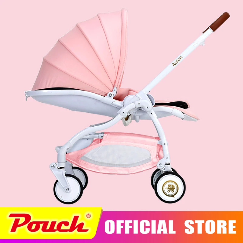 

AULON Oyun Long baby stroller light umbrella car four rounds of shock folding can lie down baby stroller
