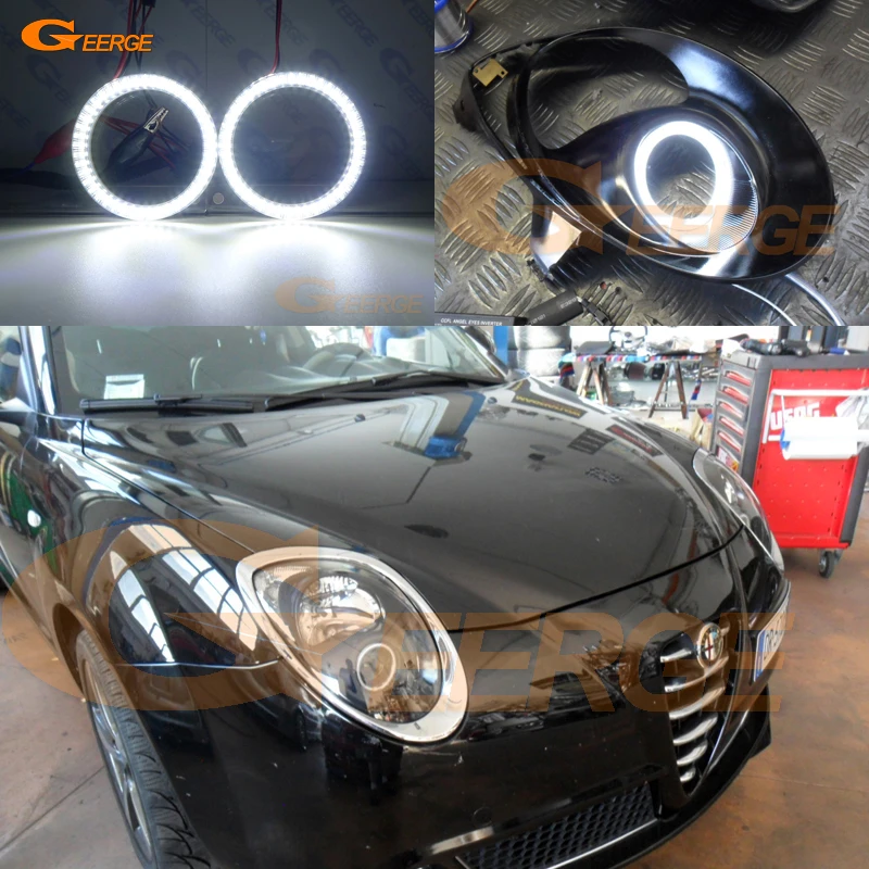 Для Alfa Romeo 2008 2009 2010 2012 2013 smd led Ангельские глазки комплект дневной свет отлично Ультра яркое освещение DRL