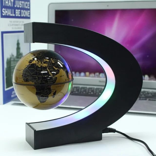 LED Floating Tellurion Globe Desk Levitation Desk Lamp Globe