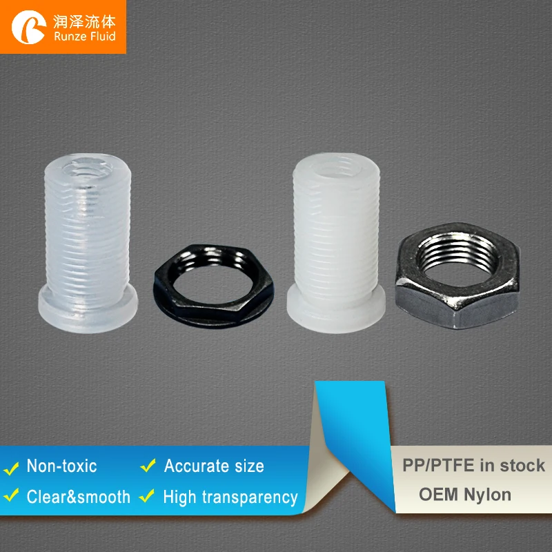 Buy High tech Molding Bulkhead Union Plastic Tube