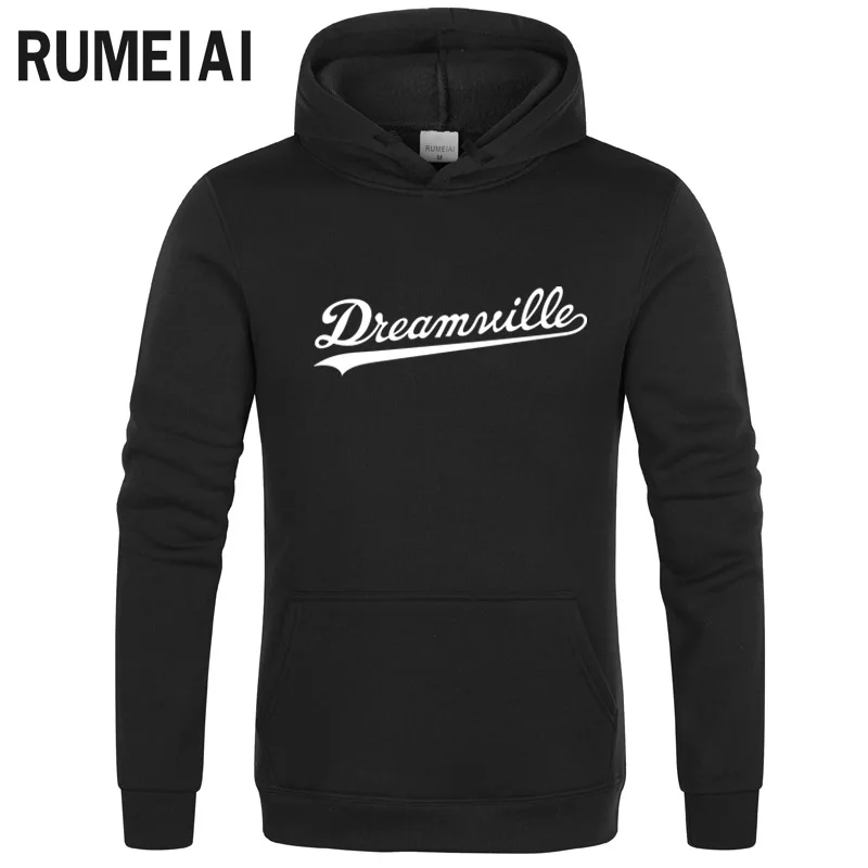 

2019 New Hoodies Men Hip Hop DREAMVILLE J Cole Letter Hooded Swag Men Fleece JCole Sweatshirt Winter Hoodies Men Pullover