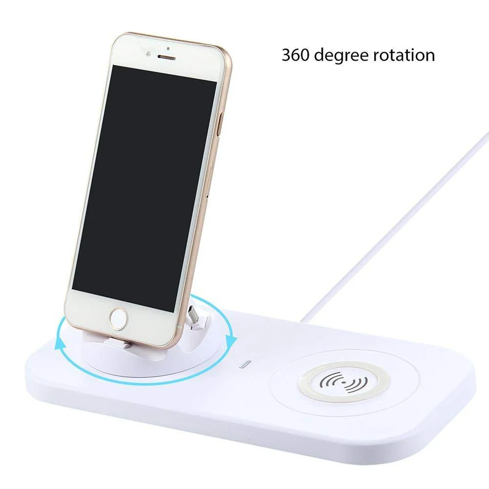 3IN1 MicroType CISO Charger Dock Cradle Wireless Charging USB Cable Adapter Charge Stand for iPhone X 8 Samsung S8 S9 Note 8 (4)