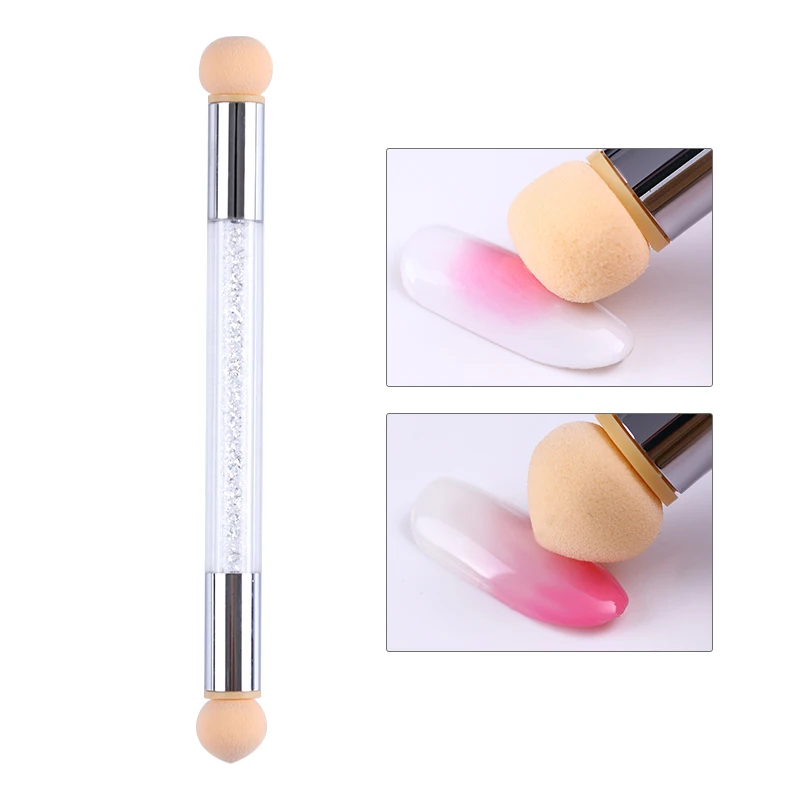 

5 Pcs Sharp Round Replaceable Sponge Heads Set Gradient Brush Shade Maker Pen Manicure Nail Art Tool Accessory