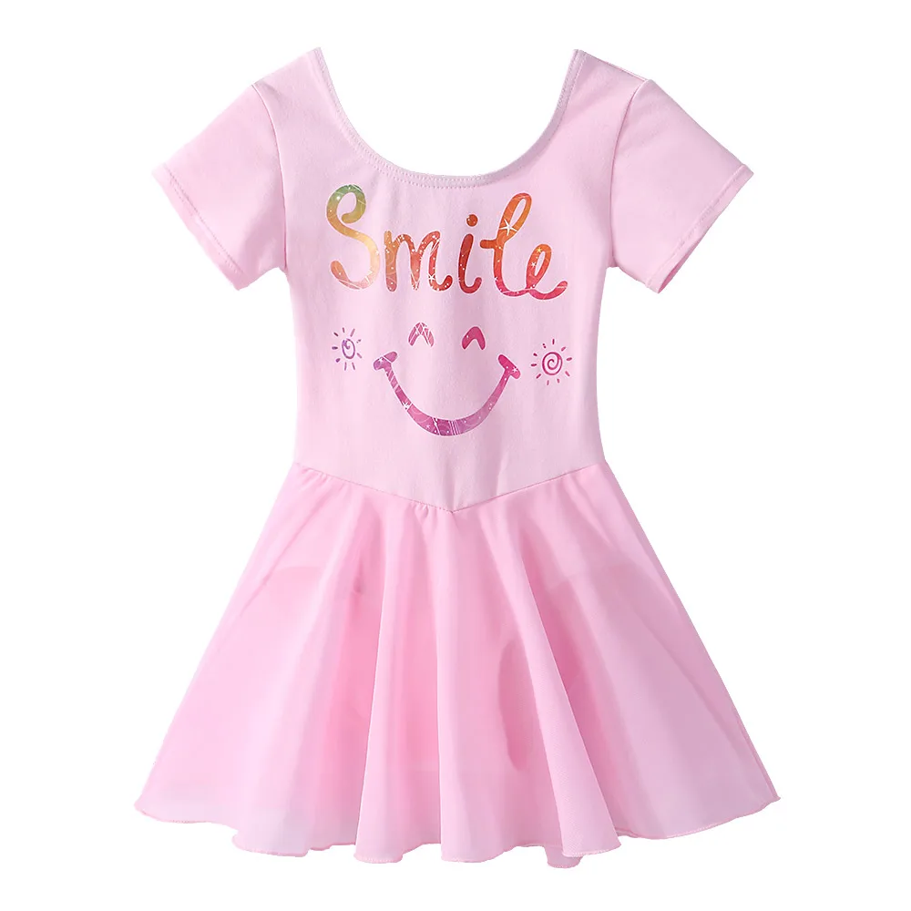 BAOHULU/детское розовое балетное платье танцевальный костюм с пачкой гимнастика балет трико для девочек кружевная юбка наряд Платья для