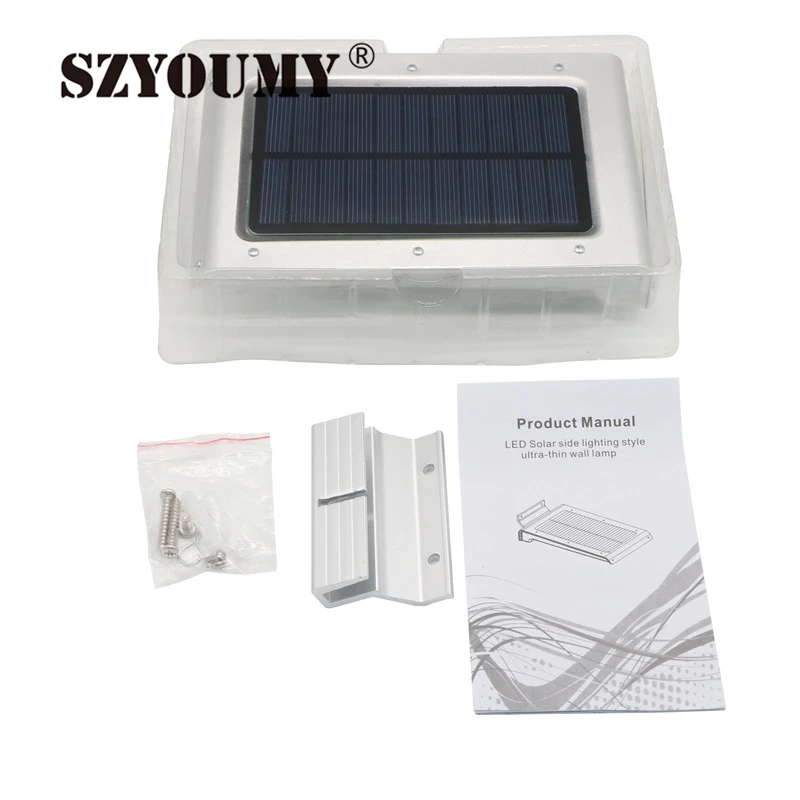 

SZYOUMY 450LM 46 LED Solar Power Street Light PIR Motion Sensor Light Garden Security Lamp Outdoor Street Waterproof Wall Lights