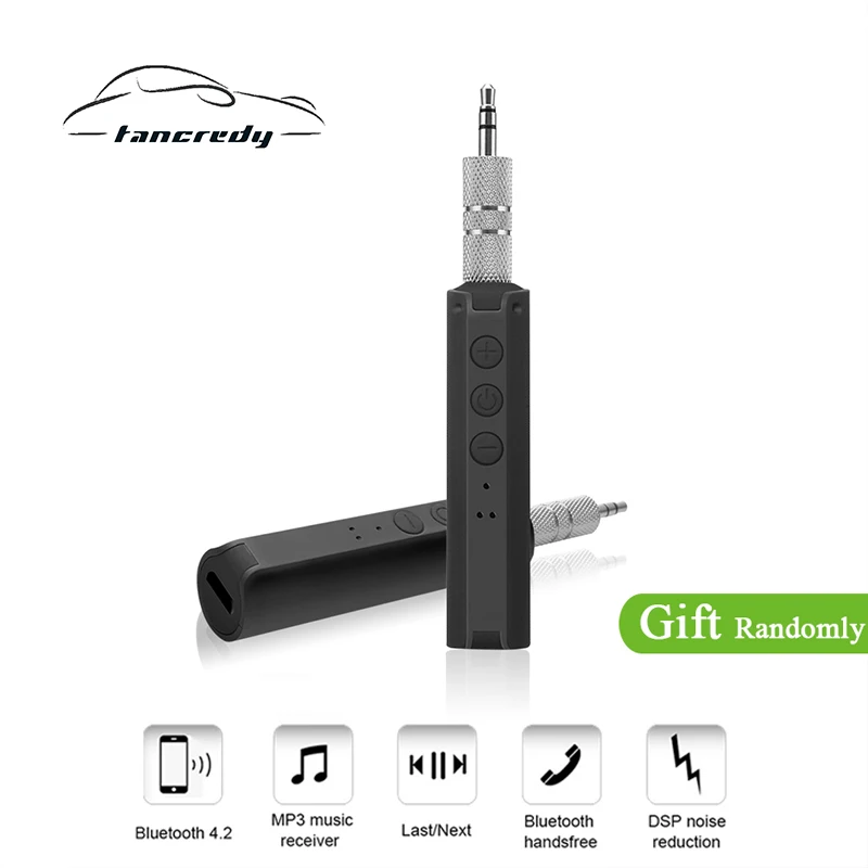 

Wireless Bluetooth Aux Receiver Adapter 3.5 Jack Aux Bluetooth 4.2 Hands Free Car Bluetooth Handsfree Kit for Speaker Headphone