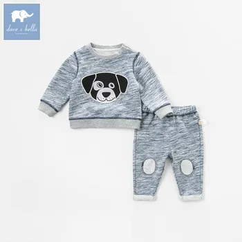 

DB7202 dave bella spring baby boys clothing sets toddler children suit high quality toddler outfits Clothing Suits