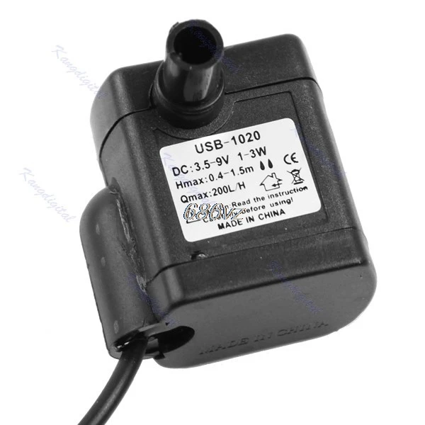 DC 3,5 V-9 V 3W USB погружной водяной насос аквариумный аквариум фонтан Пруд насос N28 Прямая поставка