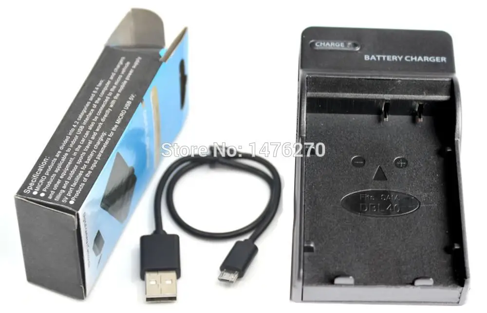 Зарядное устройство USB для Sanyo DB-L40 DBL40 DB-L40A DBL40A VPC-HD700 HD1 HD2 VPC-HD800 HD1A | Электроника
