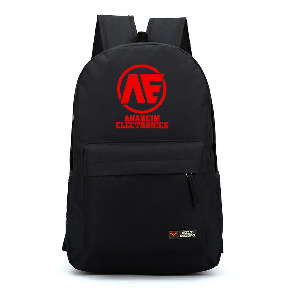 

cool anime fans gift Gundam unicorn concept AE ANAHEIM ELECTRONICS logo printing black red nylon big backpacks pure color nb237