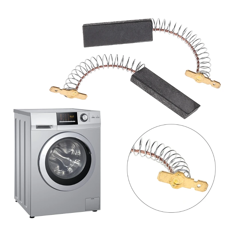Goedkoop MEXI 2 stks Motor Koolborstels Voor BOSCH NEFF Voor SIEMENS WASMACHINE Huishoudapparatuur Accessoires Onderdelen