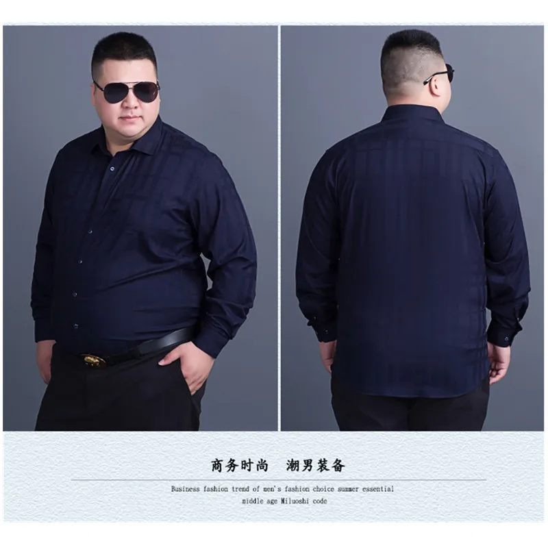 Новые 8XL 7XL 6XL мужские рубашки в стиле кэжуал модные с длинным рукавом брендовые печатные на пуговицах Формальные Деловые в горошек Цветочные мужские платья рубашки
