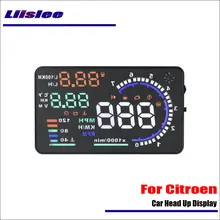 Liislee для Citroen Elysee автомобиля OBD2 превышение скорости Предупреждение головой вверх Дисплей вождения экранный проектор-отражающий лобовое стекло