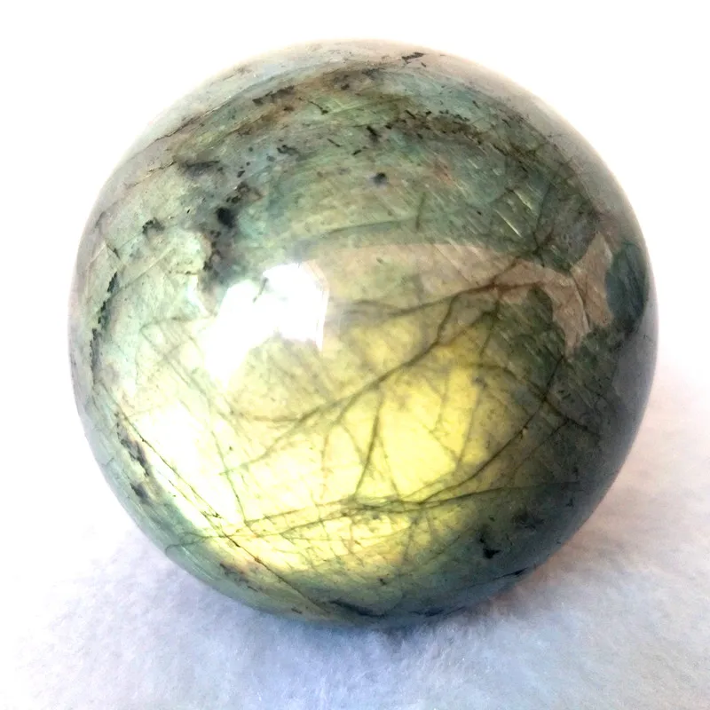 45-80 мм натуральный камень лабрадорит мяч ковбойские украшения шар праздничные подарки с кристаллами шар камни и Кристалл Исцеление хо - Цвет: ball