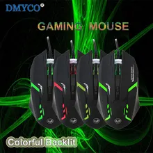 Original USB LED Multi-color Backlit Wired Mouse 4 Button Computer Gaming 2400DPI For PC Laptop Tablets Desktop Video Game