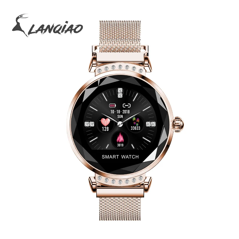 

H2 Heart Rate Detection Waterproof Women Wristwatch Physiologic Reminder Magnetic Strap Android Ios System Sport Smart bracelet