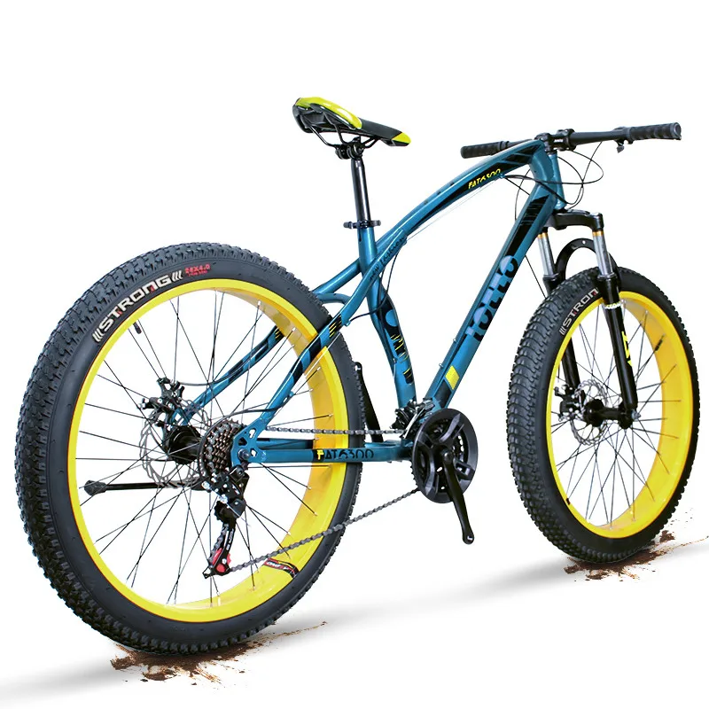 Бренд горный велосипед 3,0 Расширенная шина из углеродистой стали образная рама двойной диск тормозной Спорт пляж снег велосипед Открытый Bicicleta