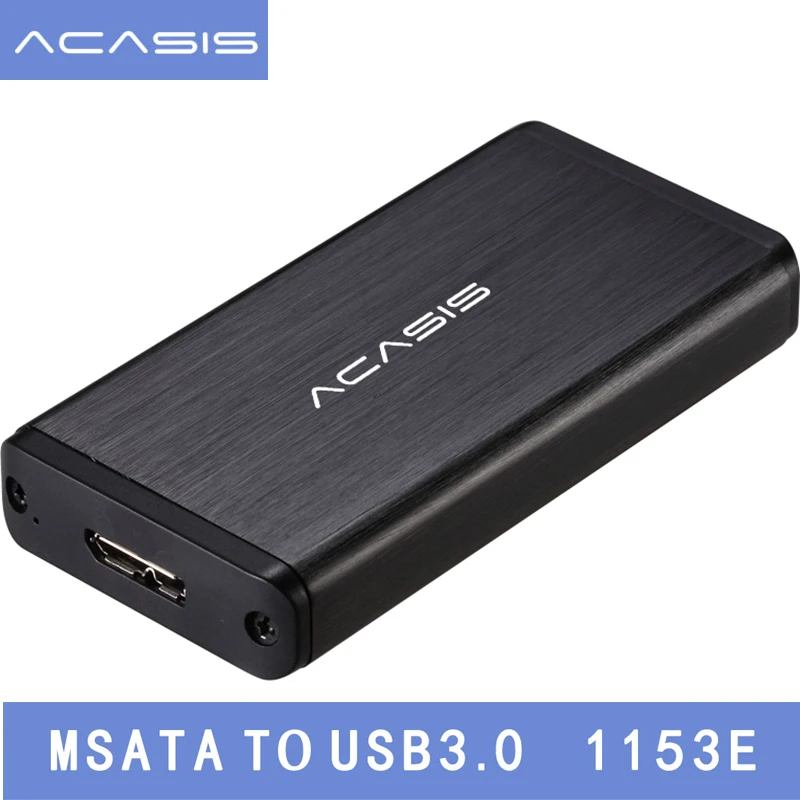 Acasis fa-2283 1.8 "дюймов mSATA USB 3.0 внешний жесткий диск Корпуса для жёстких дисков Дело Box твердотельный накопитель mSATA Reader адаптер mSATA чтобы USB3.0