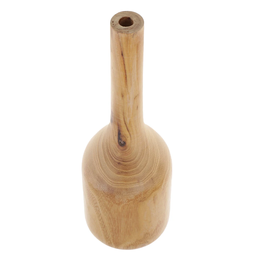 Blank Natural Beech Wood Artificial Dried Flower Vase for Wedding Party Favors Home Table Decoration