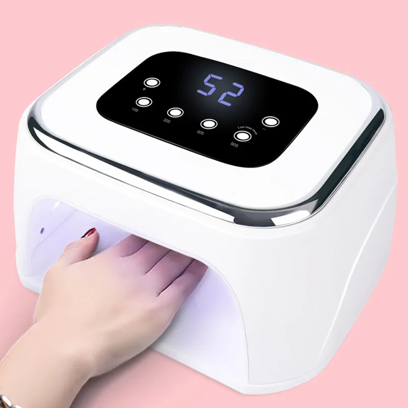 

99W Intelligent New Nail Phototherapy Machine Nail Polish Dryer No Black Hand Fast Dry Bluetooth Dual Light Source Nail Lamp