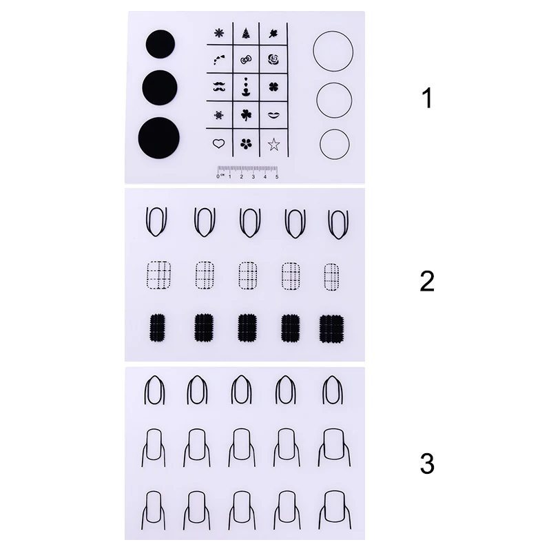 1 шт. силиконовый коврик для штамповки портативный коврик складной DIY мини-лак для ногтей шаблон для переноса изображений дизайн ногтей Маникюрные наборы инструментов