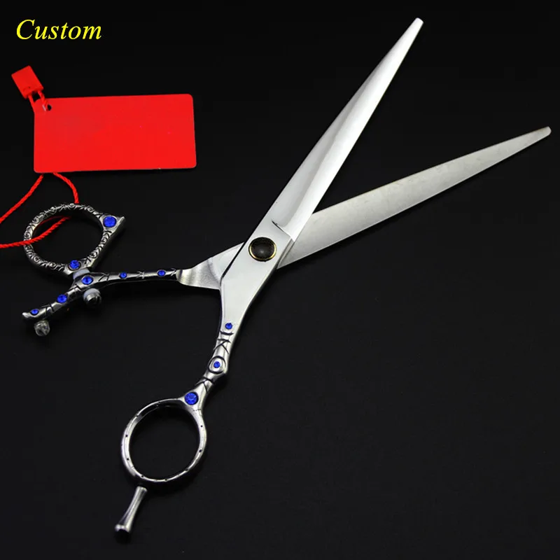 

Custom name Japan 440c 8 inch Rotation pet dog grooming hair cutting scissors shears berber makas tools hairdressing scissors