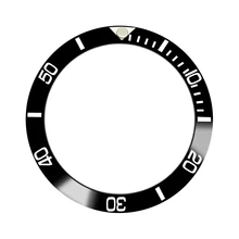 Часы 38 мм черный керамический БЕЗЕЛЬ для 40 мм автоматические часы подходят для перемещений 40 мм