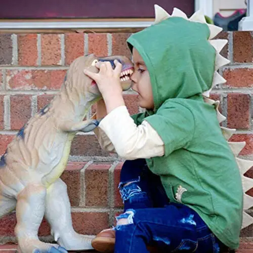 

Fashion Toddler Baby Boy Girl Summer Casual Clothes Dinosaur Hoodie Hooded Pullover Casual Sleeveless Tops Outfit